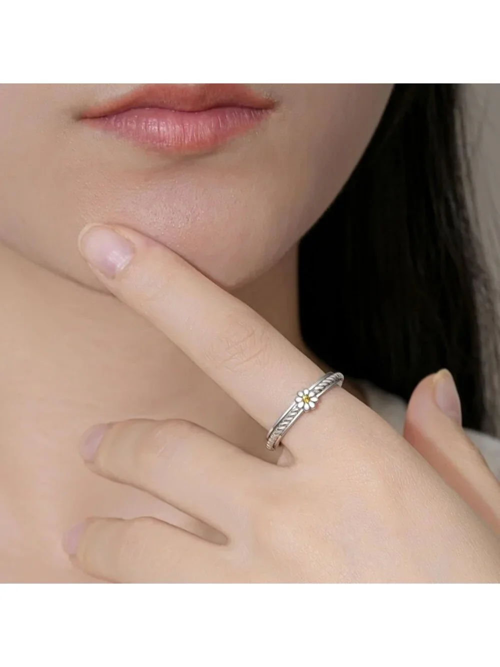 Anxiety Relief Spinner Ring - Cross, Daisy, Moon Stars, Paw Print, Cubic